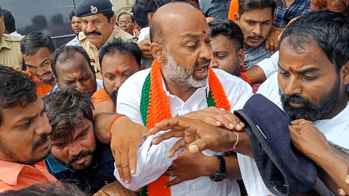 Telangana BJP unit condemns arrest of Bandi Sanjay The Hindu